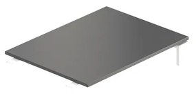 Element de actiune Creator 80 x 60 cm, baza alba, fara picioare, antracit
