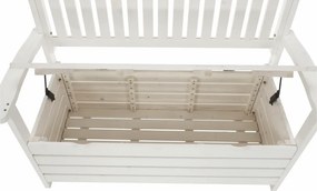 Bancă de grădină, alb, 123,5 cm, DILKA
