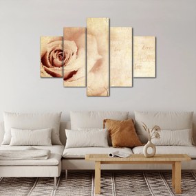Tablou - floare de trandafir pentru îndrăgostiți (150x105 cm)