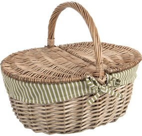 Orion Coș de picnic din răchită cu capac