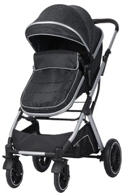 Carucior nou nascuti 3 in 1 NOVOKIDS™ H3100 series, Cu geanta bebe, Cadru Aluminiu, Amortizoare, Roti din cauciuc plin AVE, Landou, Scoica auto,
