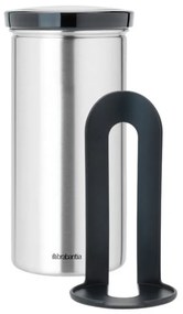 Recipient depozitarea capsule, cafea, ceai Brabantia 646988, Pana la 18 capsule, Otel inoxidabil, Rezistent la amprente, Inox/gri inchis