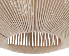 Japandi hanglamp bruin touw 46cm - Svea