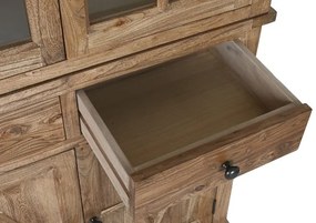 Vitrina vintage, din lemn reciclat, natur, Elmwood