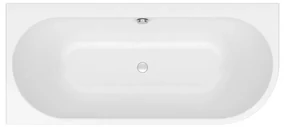 Cada asimetrica, Kolpasan, Dream-SP-D, cu montaj pe dreapta, 180 x 80 cm, alb