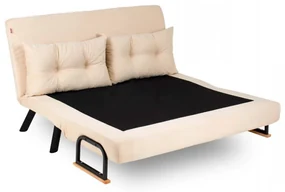 Canapea cu 2 Locuri Sando 2-Seater, Crem, Extensibila