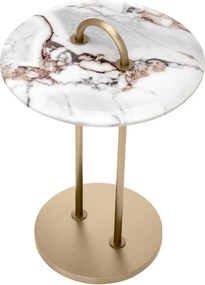 Masuta laterala design LUX cu blat din marmura Zappa