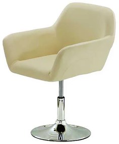 RESIGILAT - Scaune de relaxare din piele eco crem rotativ si reglabil REL 400