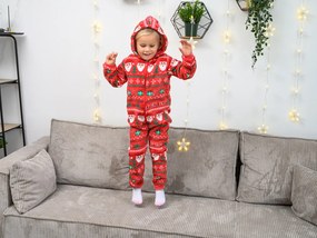 Salopeta copii CHRISTMAS ONESIE rosu - diverse marimi Marime: 122 - 128