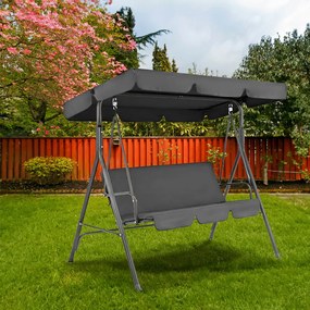 Balansoar de grădină Serenita gri