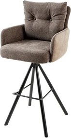 Scaun de bar pivotant BIG GEORGE taupe