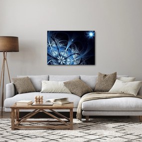 Tablou - Floare albastru închis (70x50 cm)