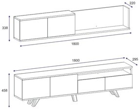 Mobilier living Valobe 2 (pin atlantic) . 1095669