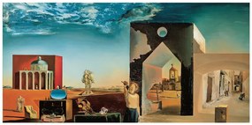 Suburbs of a Paranoiac Critical Town Reproducere, Salvador Dalí, (100 x 50 cm)