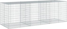 vidaXL Coș gabion cu capac, 300x100x100 cm, fier galvanizat