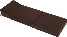 Saltea pliabilă/fotoliu extensibil, 2 in 1, maro, PELOS