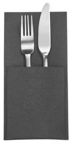 Set de buzunare pentru tacâmuri Westmark COZY, 22x 11 cm, 4 buc, antracit