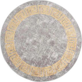 vidaXL Covor lavabil, gri, φ120 cm