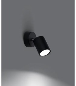 Spot de perete LEMMI 1xGU10/40W/230V negru Sollux SL.1126