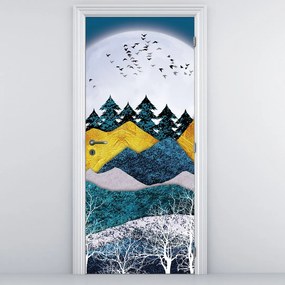 Fototapet pentru ușă - Peisaj polar (95x205cm)