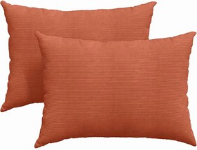 vidaXL Perne pentru canapea 2 pcs Roșu portocalie 70 x 50 cm