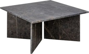 Măsuță de cafea neagră din marmură 90x90 cm Vega – Actona