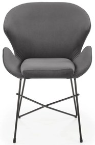 Scaun de design Catifea Gri, KAND 458