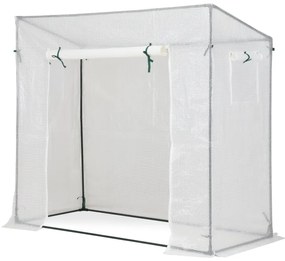 Mini solar de grădină pentru roșii 2 x 0,8 m Garden Point alb