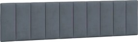 vidaXL Pernă tăblie de pat, Hanko, gri închis, 200 cm, catifea