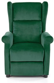Fotoliu recliner Agustin 2 velvet verde H107 cm