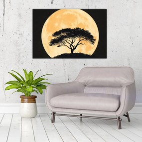 Tablou – Arbore în lună plină aurie II. (90x60 cm)