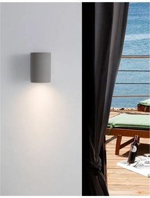 Aplica perete moderna de exterior cu iluminat ambiental IP65 LIDO I gri