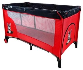 COSING - Pătuț de călătorie cu poziții reglabile ADAM Zebra Roșu