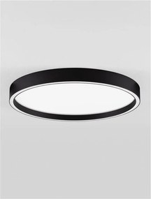 Plafoniera LED design slim ISTOS negru D-50cm