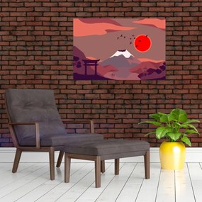 Tablou - Munții Fuji (90x60 cm)