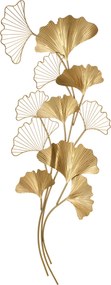 Decoratiune de perete 3D HOMCOM Moderna Frunze de Ginkgo Sculpturi de Perete Agatate Decor pentru Sufragerie | Aosom Romania