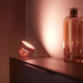 Philips Hue IRIS LED 8,2W 230V lampă de birou RGB dimabilă cu IR, cupru