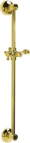 Tijă de duș aurie de montat pe perete din alamă 67 cm cu suport glisant Antea – Sapho
