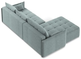 Colțar albastru extensibil/cu spațiu de depozitare (cu colț pe partea stângă/cu șezlong) Moku – Makamii