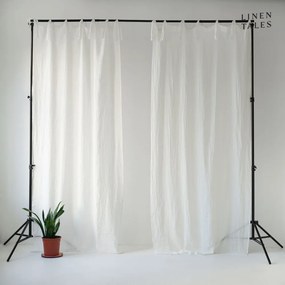 Perdea albă din in 130x300 cm White – Linen Tales