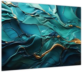 Tablou pe sticlă - Texturi abstracte (70x50 cm)