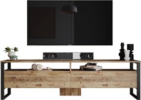Comoda TV ML19-A, pin atlantic, PAL melaminat/plastic, 180x36x56 cm