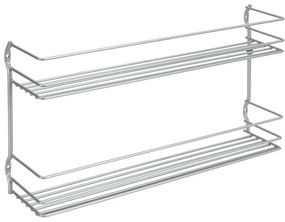 Organizator pentru mirodenii de montat pe perete din oțel Pepito – Metaltex