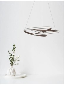 Lustra LED suspendata design modern MENTON cafenie NVL-9147113