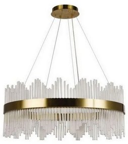 Lustră LED dimabilă pe cablu LED/110W/230V 3000-6500K auriu + telecomandă