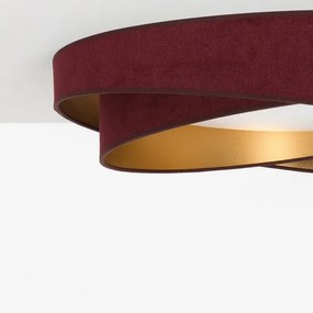 BRILAGI- Plafonieră LED VELVET TWIST LED/24W/230V 4000K Ø 55 cm vișiniu/auriu.