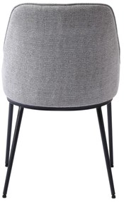 Scaune de dining gri 2 buc. Meridian – Unique Furniture