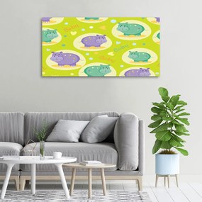 Tablou pe pânză canvas Hipopotamii