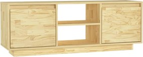vidaXL Comodă TV, 110x30x40 cm, lemn masiv de pin