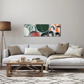 Tablou abstract - buline (cu ceas) (90x30 cm)